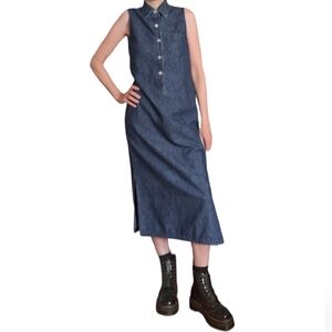 HL design blue denin dress Size 8UK